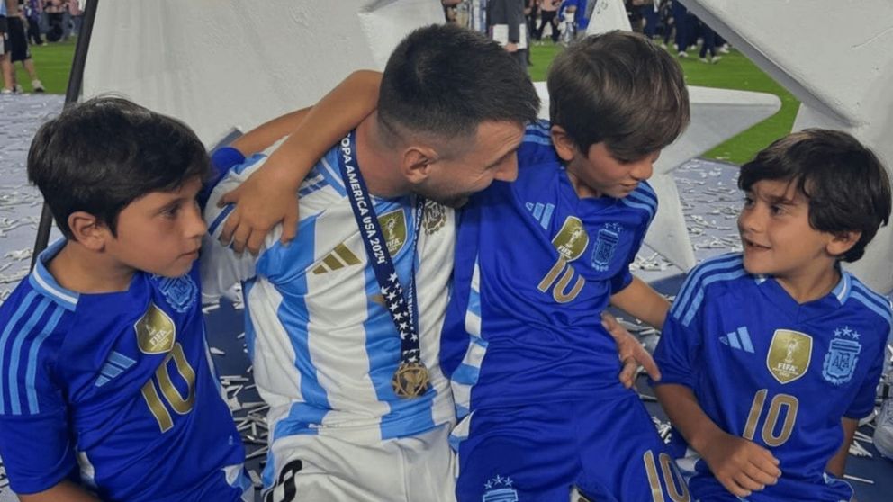 El tierno pedido que le hizo el hijo de Messi a su papá tras ganar la Copa América 2024