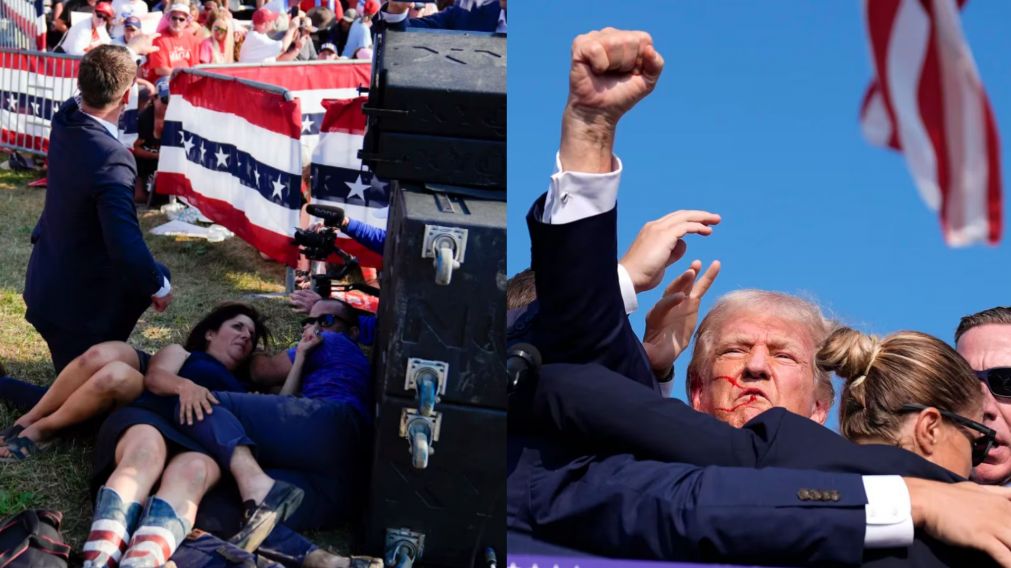 As� se vivi� en fotos el ataque a Donald Trump en Pensilvania (Gentileza: AP).