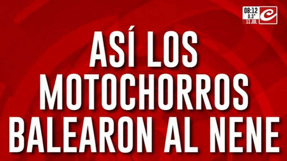 Tiroteo entre policía y motochorros: así balearon al nene de diez años