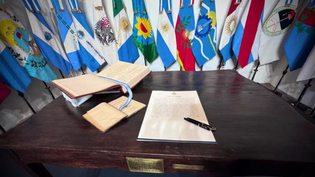 Así es el Acta de Mayo que firmaron el presidente y los gobernadores en Tucumán (Imagen Vocería Presidencial)