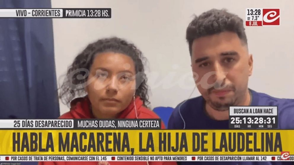 Caso Loan: habla Macarena, la hija de Laudelina con Crónica.