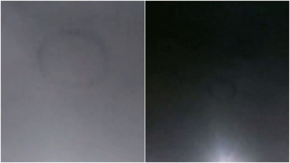 La extraña figura que captaron en Villa Caraza.