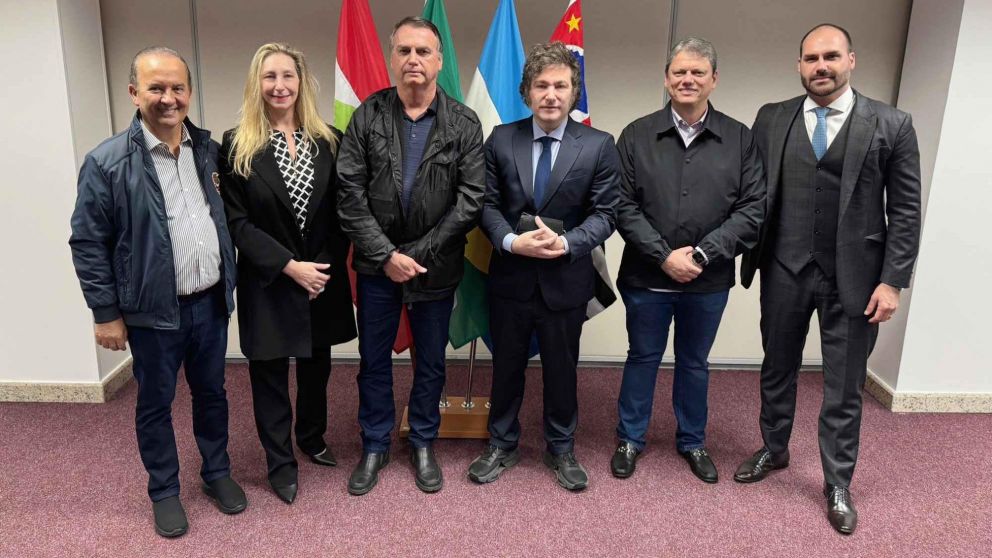 Javier Milei en Brasil: se reunió con Jair Bolsonaro y dos gobernadores conservadores.