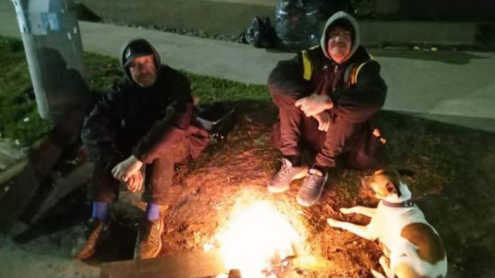 El frío, un enemigo importante para las personas en situación de calle.