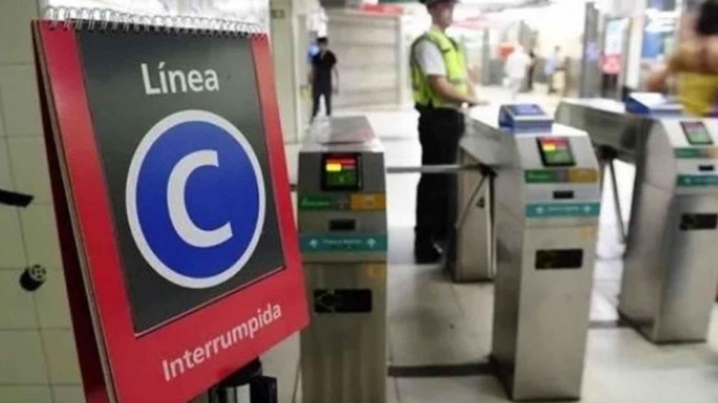 �AHORA! Subte: paro en la l�nea C, servicio interrumpido por medida de fuerza gremial.