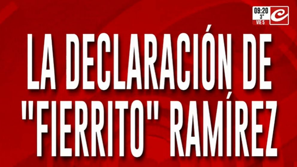 Caso Loan: Crónica accedió a la declaración de "Fierrito" Ramírez... ¿qué dijo?