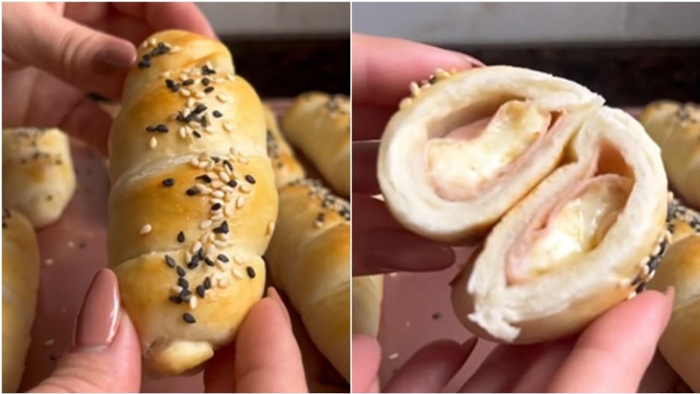 Receta de "ca�oncitos" de jam�n y queso: rica, f�cil y rendidora.