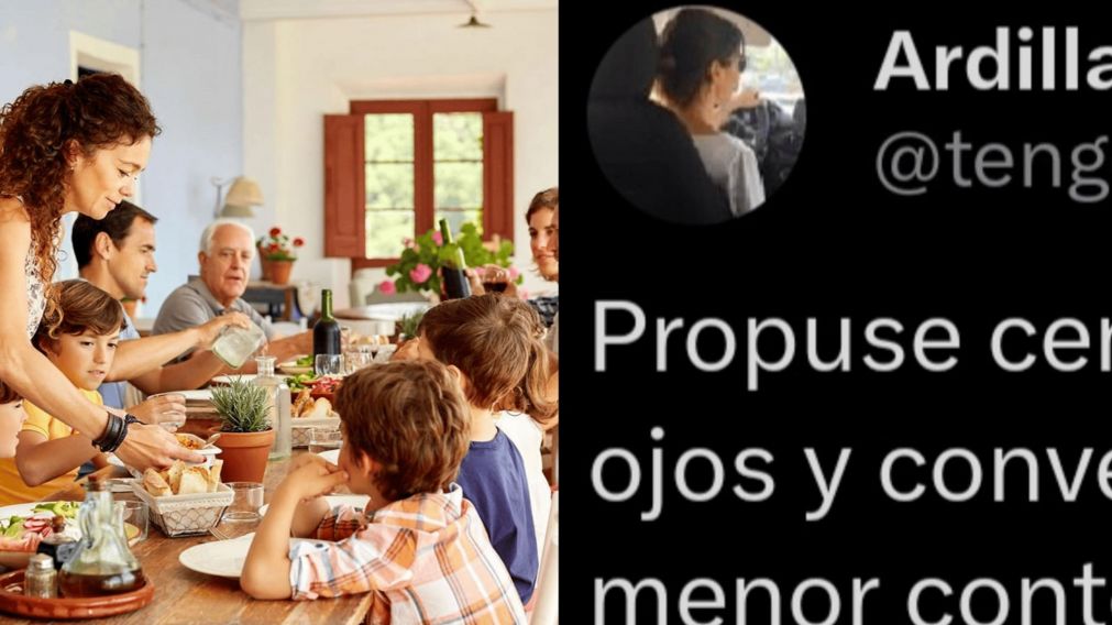 Le propuso a su familia charlar mientras cenaban y fue un desastre (X/ Tengounataser)