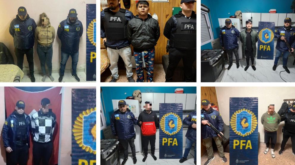 Así cayeron las "pirañas del bondi": tenían 952 celulares en su poder.