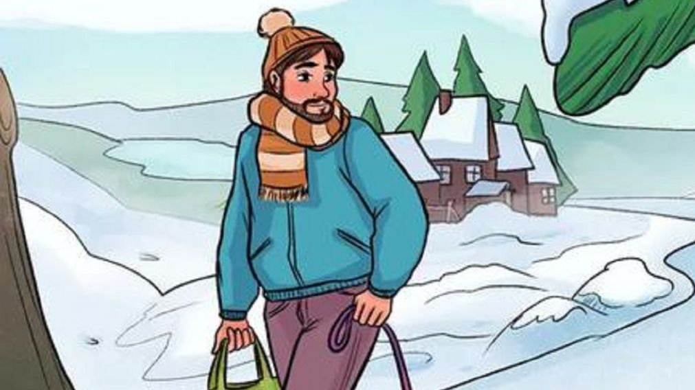 Descubrí qué es lo que está mal en la imagen invernal de este reto visual.