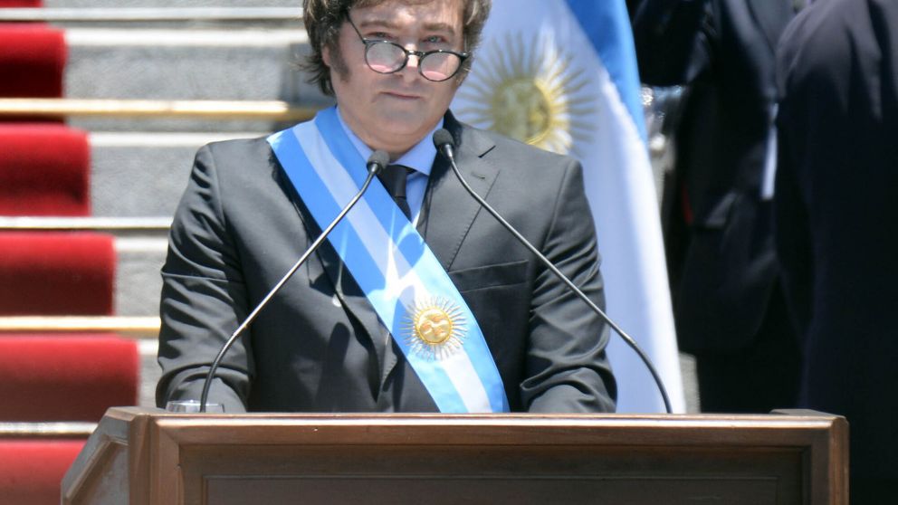 Milei hablar� por unos 40 minutos desde adentro del Congreso, seg�n estiman fuentes de Rosada. (Foto: Cr�nica/ Nahuel Ventura)