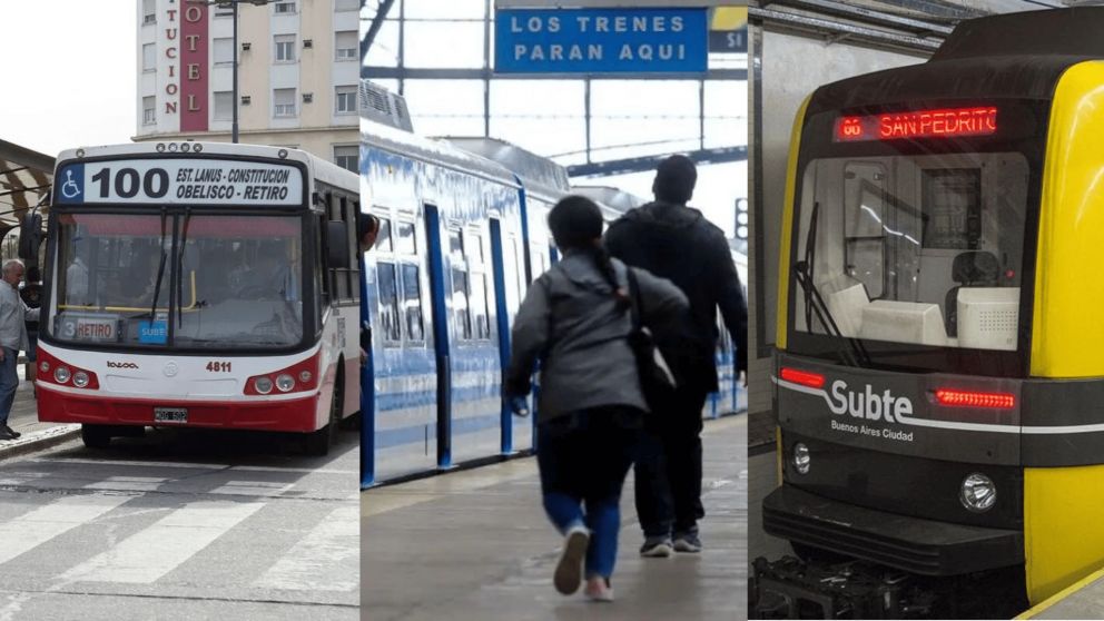 Paro de colectivo, trenes y subtes: ¿Cómo afectará la medida de fuerza a los usuarios?