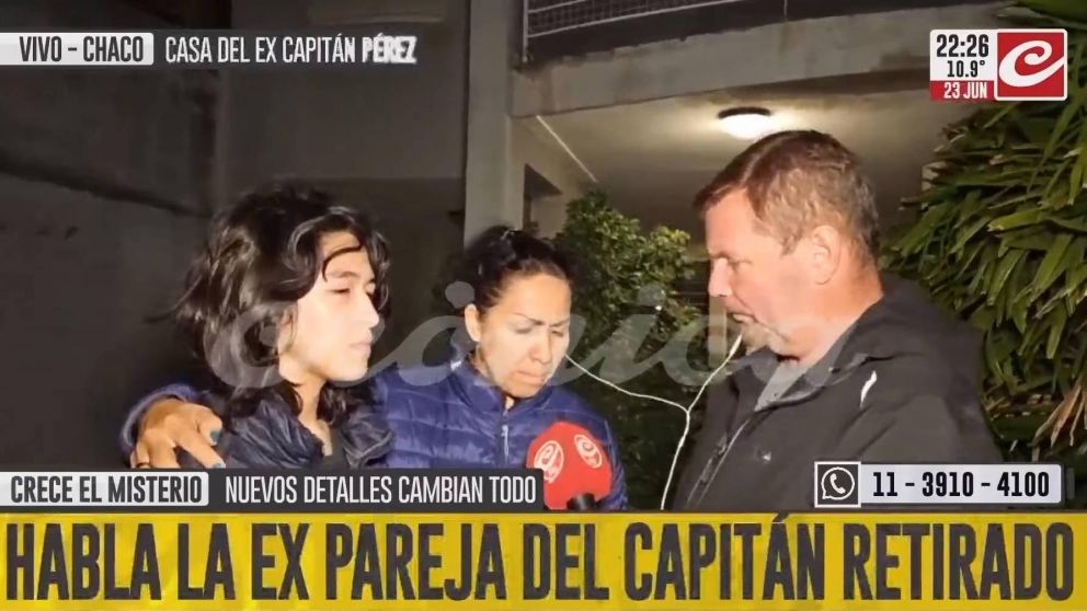 La ex pareja de Pérez se refirió al allanamiento en su domicilio.