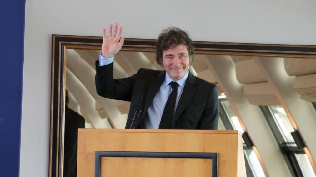 Javier Milei durante su paso por Alemania (Prensa Presidencia).