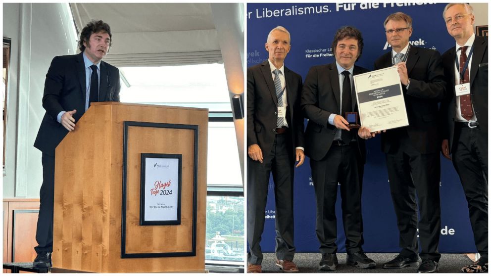 Javier Milei aseguró los "los socialistas están tan violentos" porque su plan económico "está funcionando".