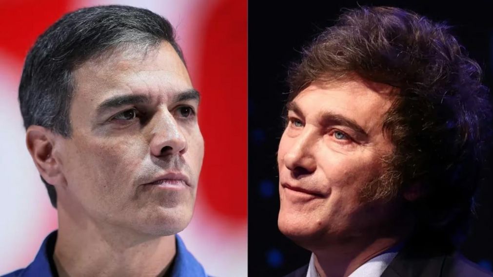 Javier Milei volvió a cruzar a Pedro Sánchez por redes sociales.
