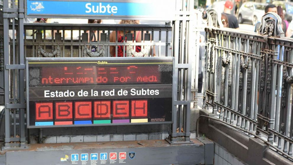 Mañana habrá paro de subtes en las 6 líneas.