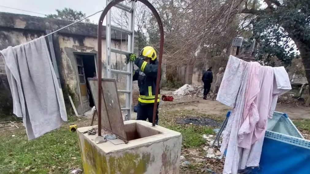 El aljibe donde se meti� el nene jugando a la escondida.