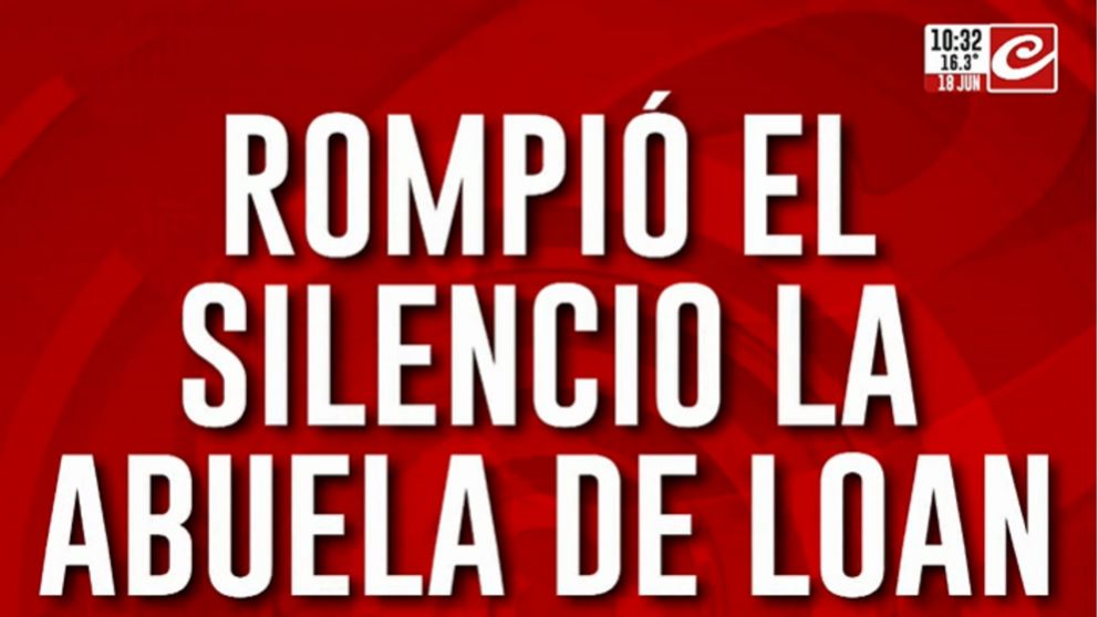La abuela de Loan rompió el silencio en Crónica: ¿qué dijo?