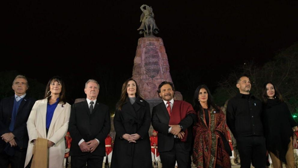La vicepresidenta Victoria Villarruel en los homenajes al General Güemes en Salta.