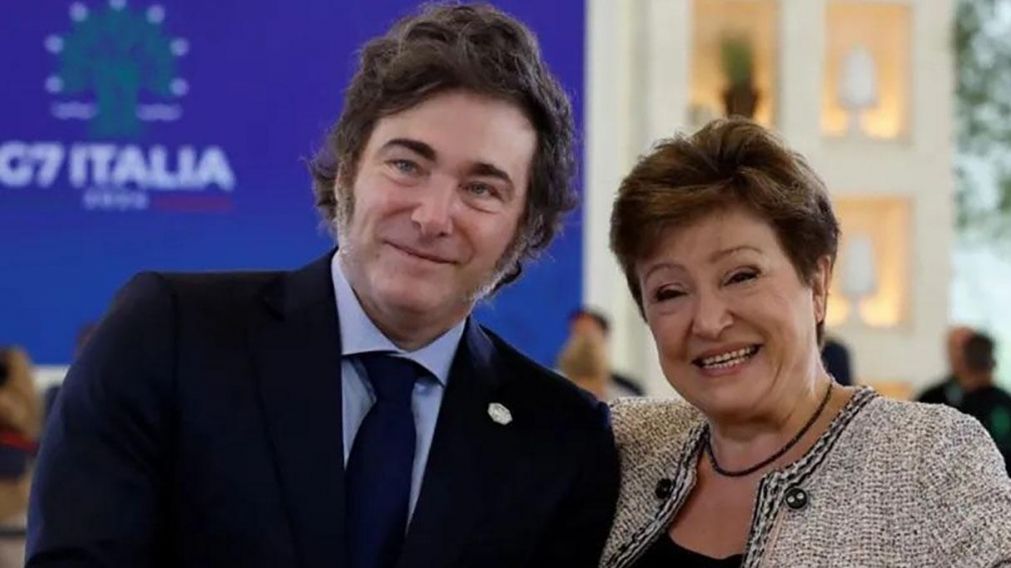 Javier Milei se encontró con la directora del FMI en medio de pedidos de liberar el cepo cambiario