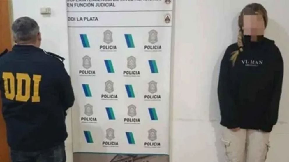 La Toretto cuando quedó detenida.