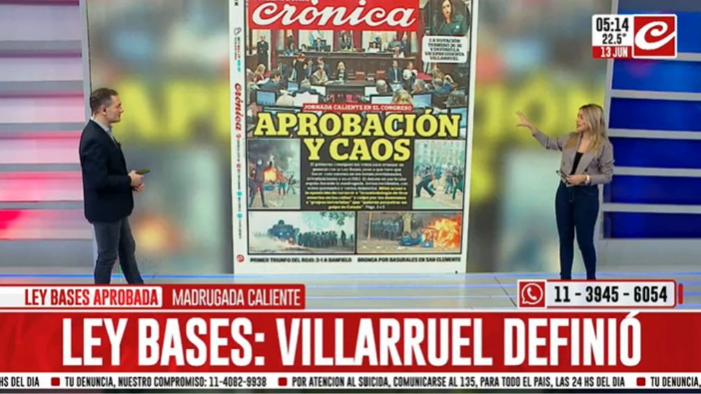 Ley de Bases: aprobación, incidentes y detenidos fuera del Congreso