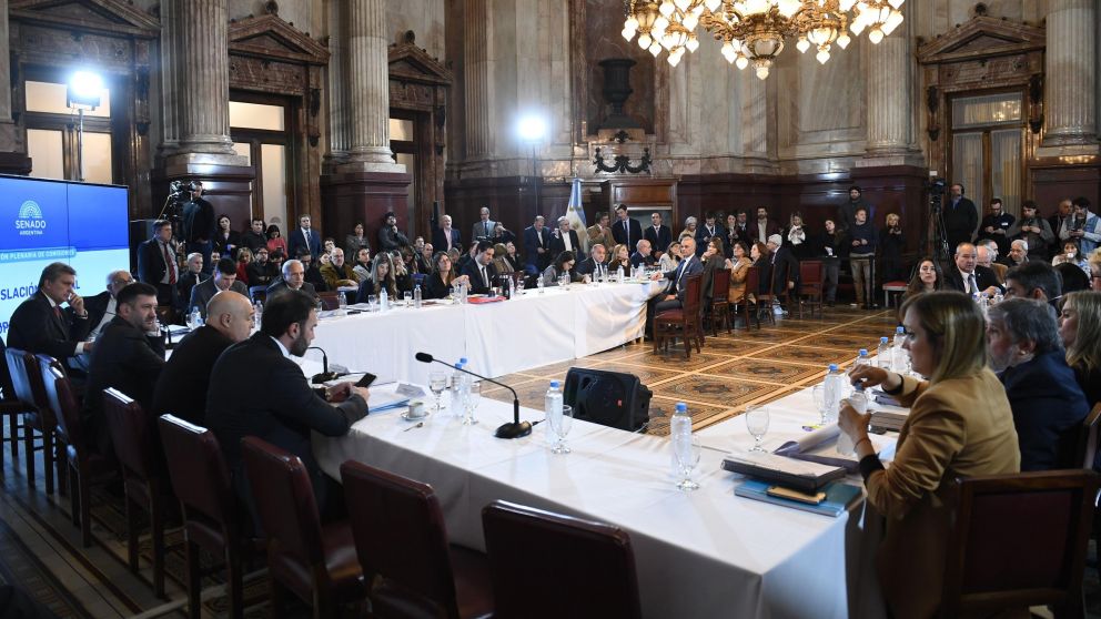 Última reunión plenaria de las comisiones de Legislación General, de Presupuesto y Hacienda y de Asuntos Constitucionales en el Senado (X).