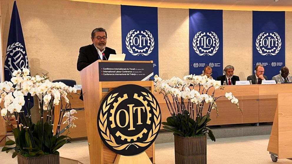 Martínez brindó su mensaje más conciliador pese a la pelea que mantiene la CGT con Milei.