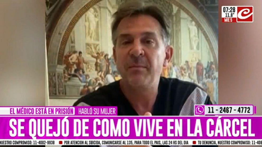 An�bal Lotocki se quej� por las condiciones en las que vive en la c�rcel