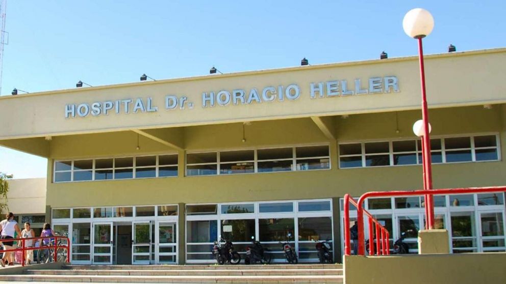 El menor de tres años fue trasladado al hospital Heller.