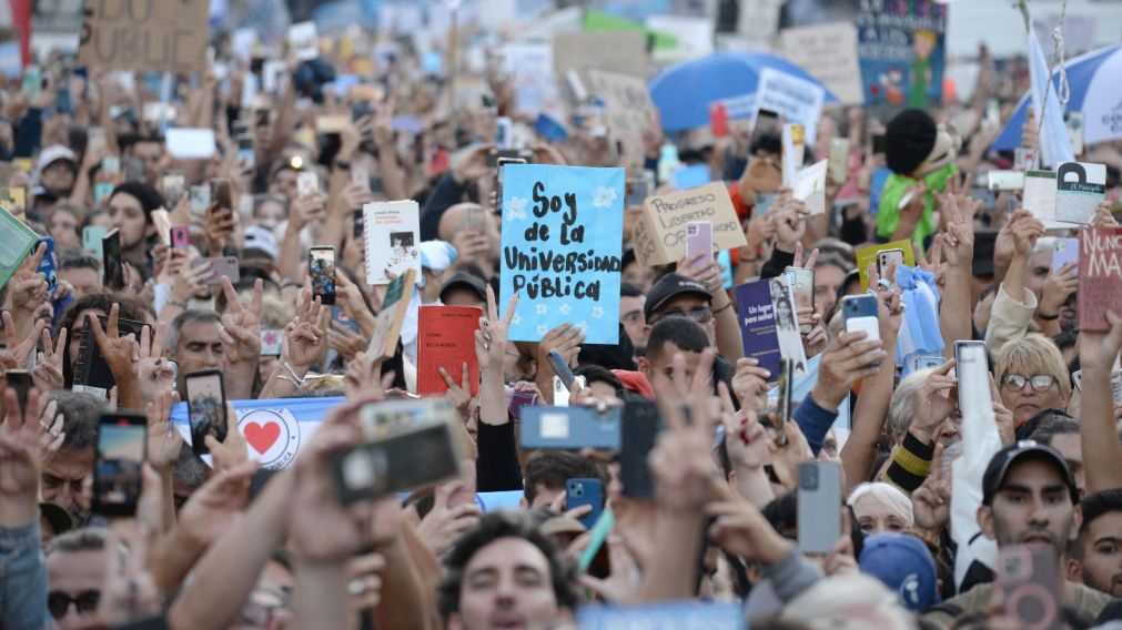 La marcha universitaria del 23 de abril fue multitudinaria en todo el país.