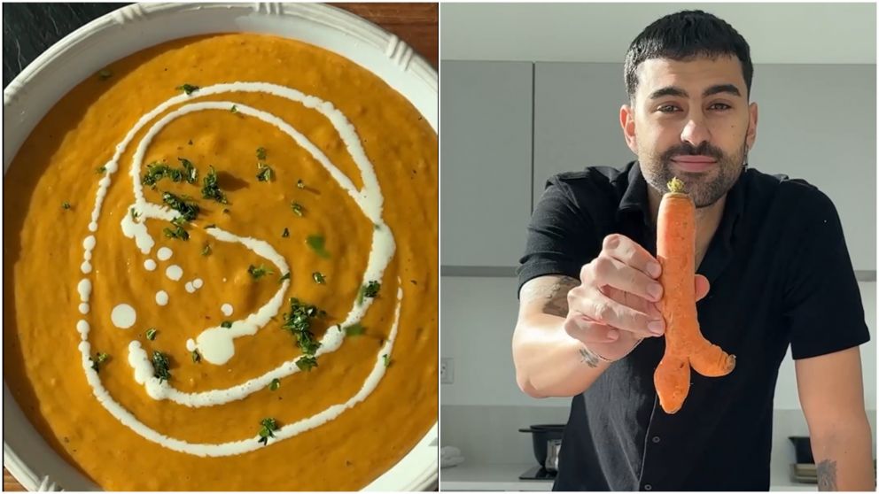 Así se prepara la mejor forma de comer sopa de verduras.