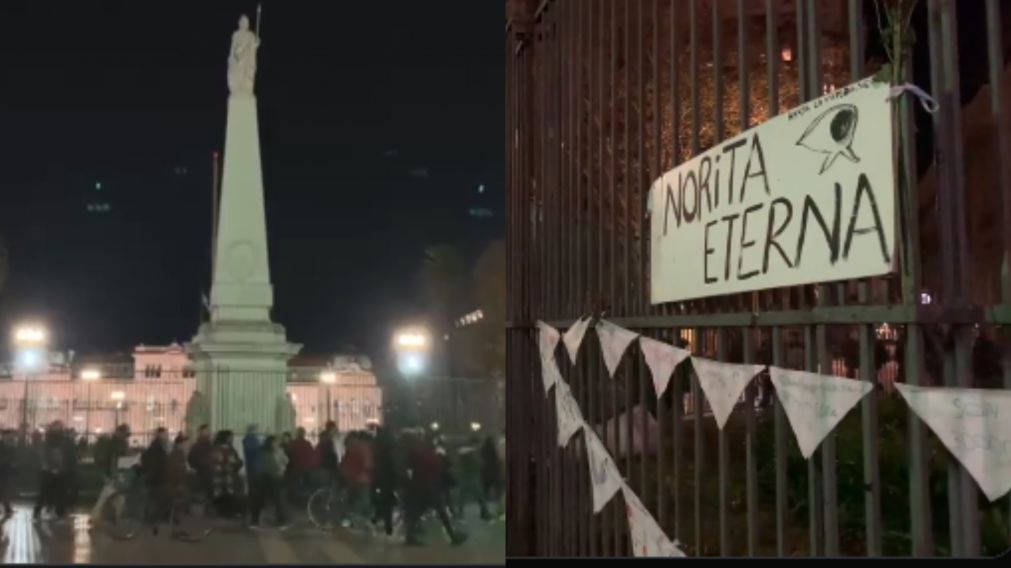 La "ronda" homenaje a Nora Corti�as.