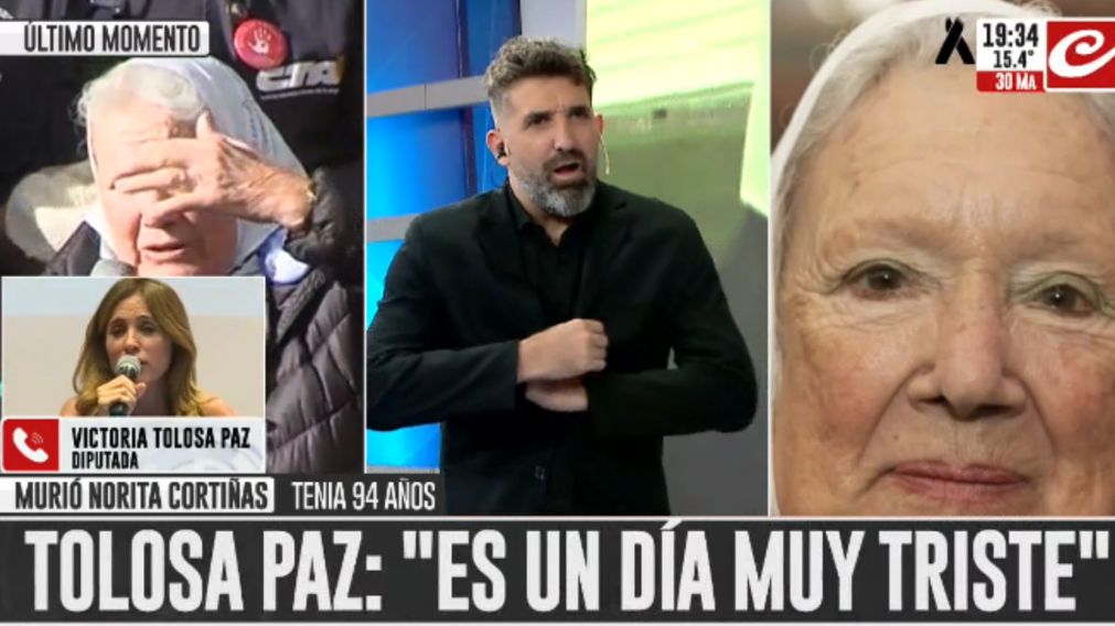 Nora Corti�as ten�a 94 a�os.