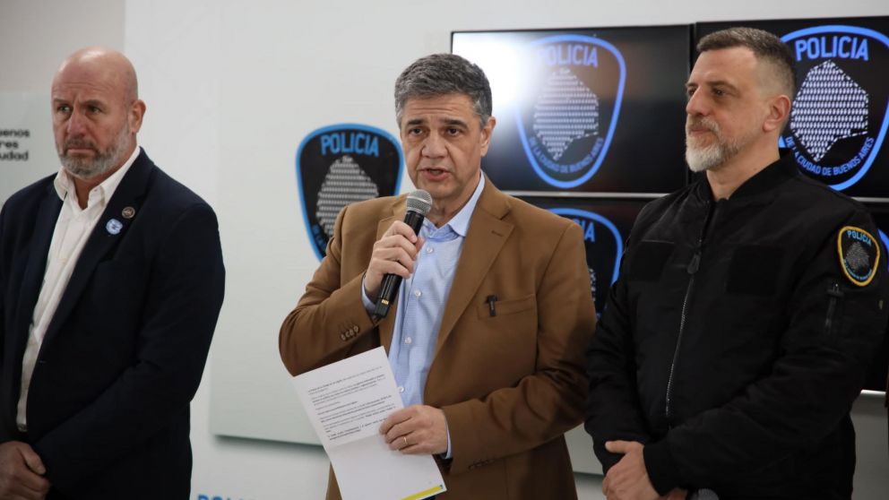Jorge Macri habló en conferencia de prensa tras la detención de Guzmán.