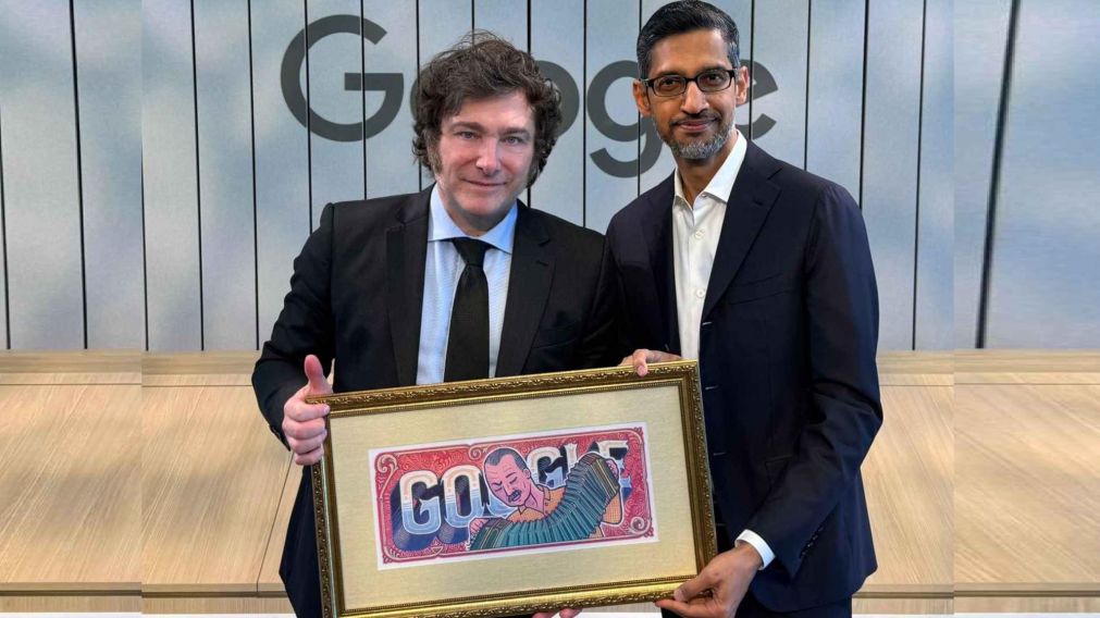 En Estados Unidos Javier Milei se reunió con el CEO de Google.