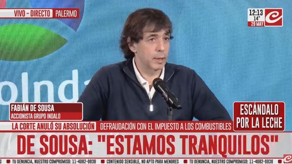 Fabián De Sousa brindó una conferencia tras el fallo de la Corte Suprema por la causa Oil Combustibles.