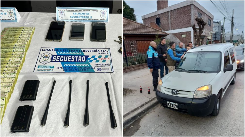 Los delincuentes fueron interceptados a pocas cuadras del hecho.