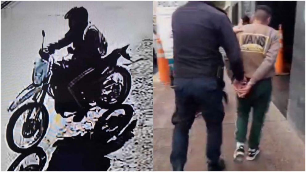 El delincuente fue identificado y sorprendido en una vivienda.