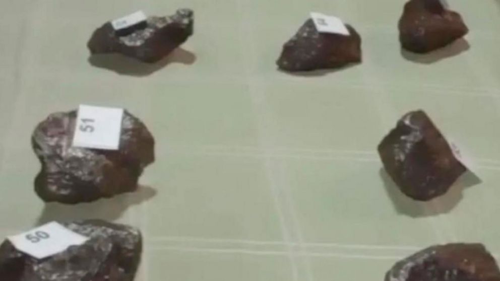 Un total de 77 meteoritos valuados en más de U$S 400.000 fueron secuestrados por Gendarmería Nacional.