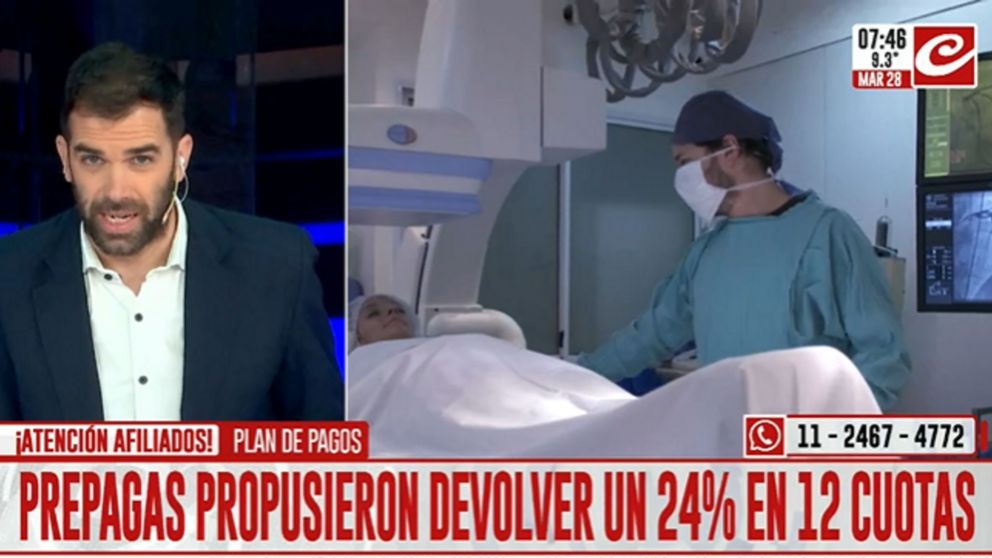 Aumento en las prepagas: empresas proponen devolver un 24% en 12 cuotas