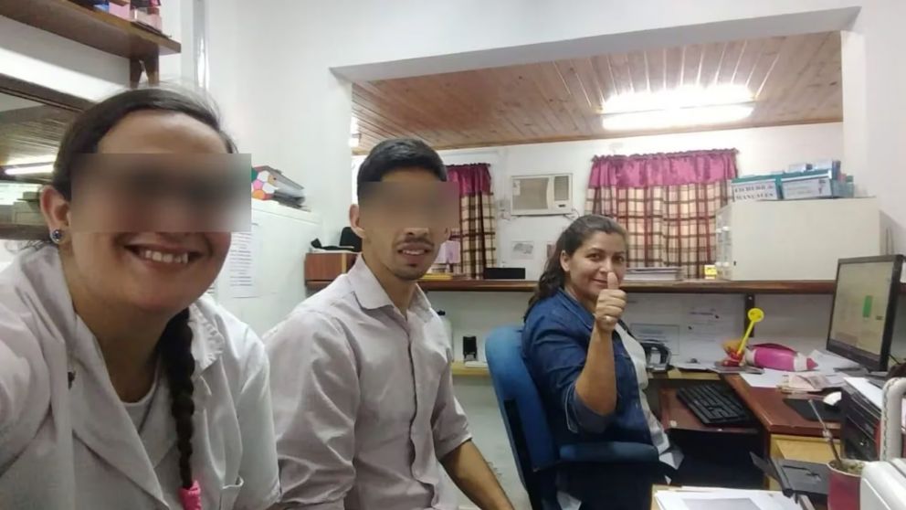 Erica Torres en la escuela en la que trabajaba.