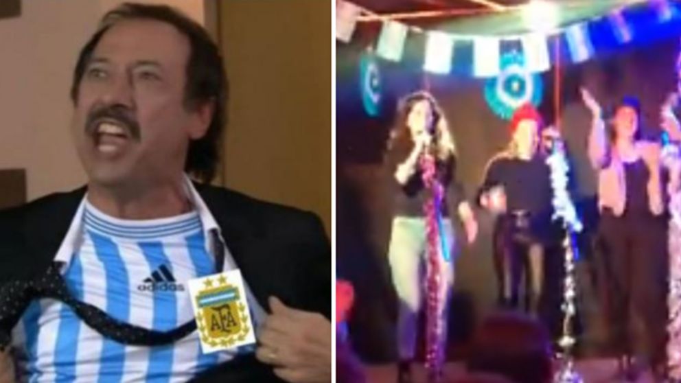 Cantaron una marcha patria en un bar-karaoke y causaron furor en redes sociales.