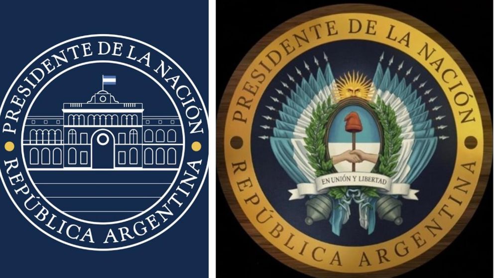 Así es el nuevo logo del presidente Javier Milei.