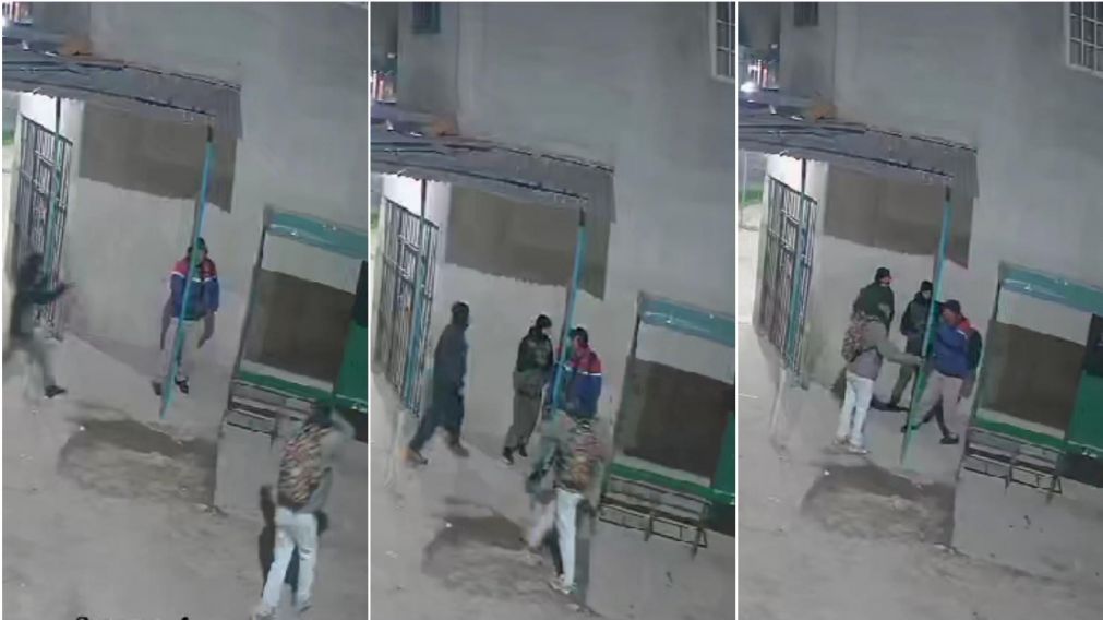 El asalto fue filmado por una cámara de seguridad del barrio (Captura de video).