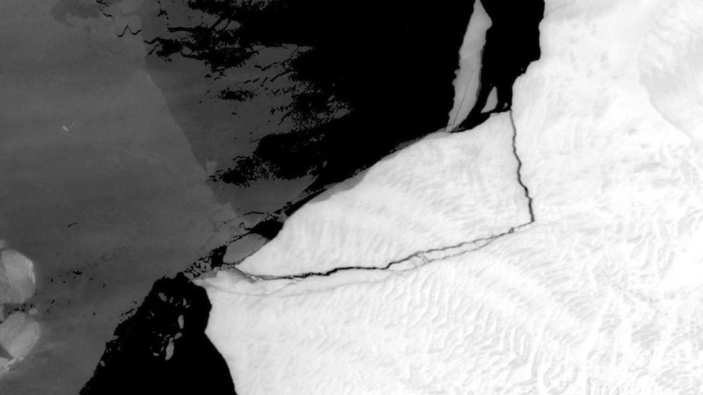 Un enorme iceberg dos veces más grande que Buenos Aires se desprendió de la Antártida