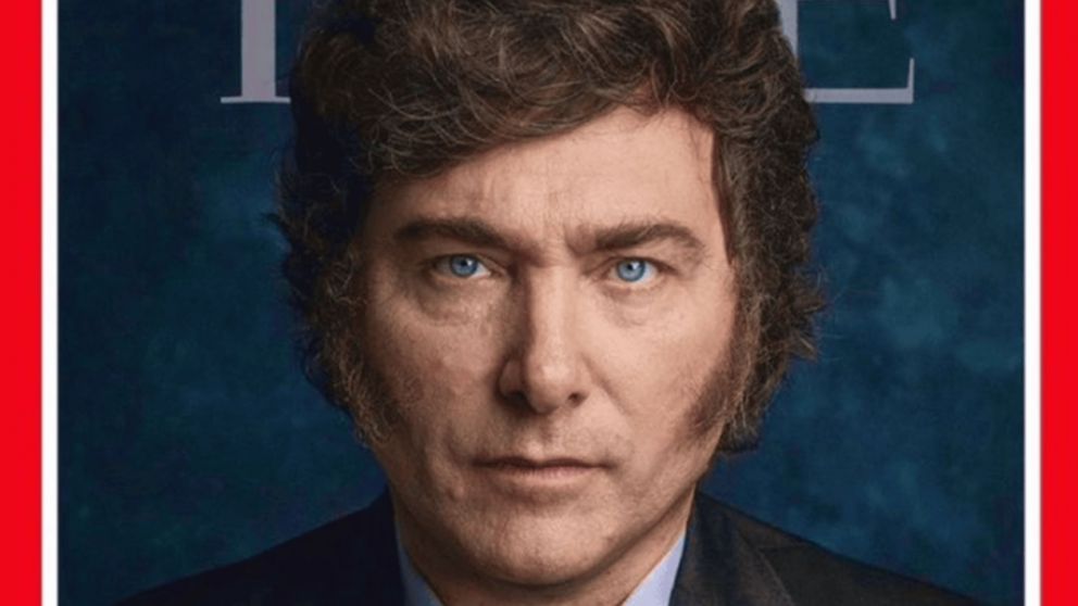 La revista Time eligió a Milei para la tapa de su última edición.