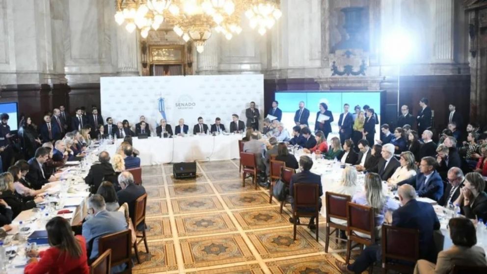 El Senado de la Nación retomó en las últimas horas el plenario de comisiones que trata la ley de Bases