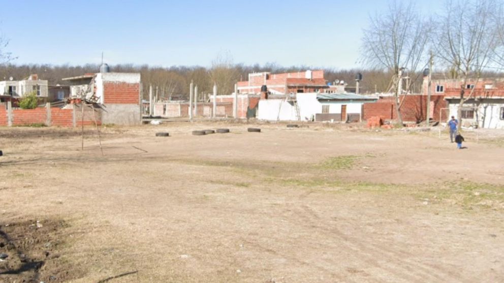 Acá, en este predio, había sido encontrado el joven agredido.